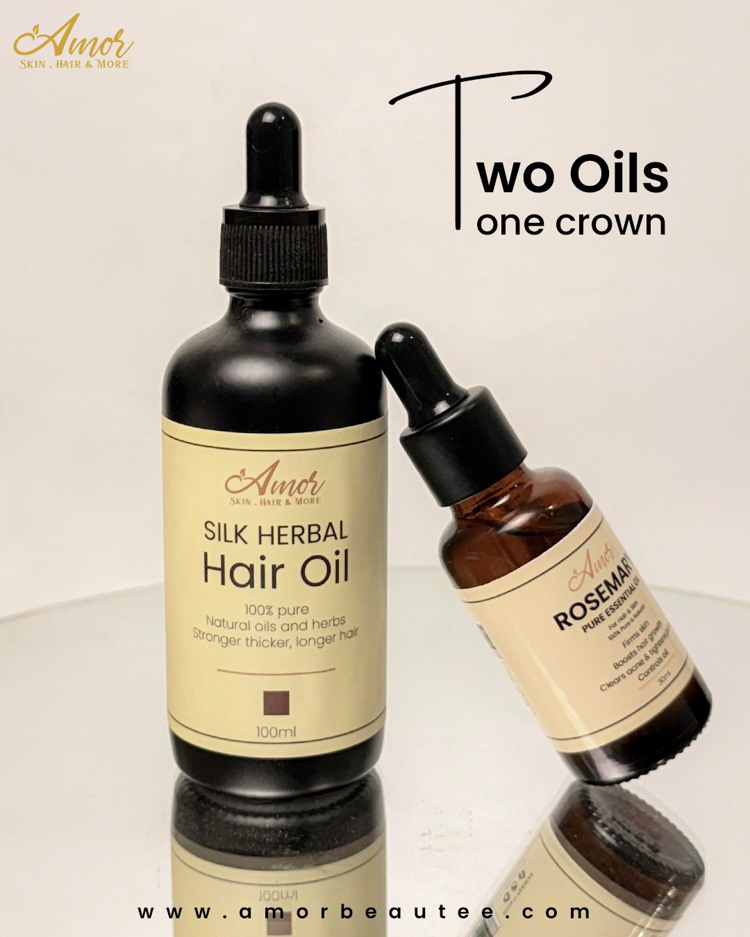 Two Oils One Crown Hair Loss Treatments Amor beautee