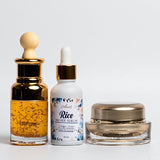 Antiaging Solution Bundle Egyptian Gold Serum specializes in reversing signs of ageing and keeping skin moisturized