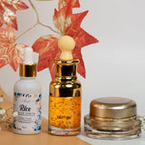 Antiaging Solution Bundle Egyptian Gold Serum specializes in reversing signs of ageing and keeping skin moisturized